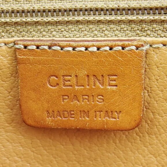 CELINE clutch bag macadam beige PVC ?~ leather Authentic used T19065 - Picture 6 of 9